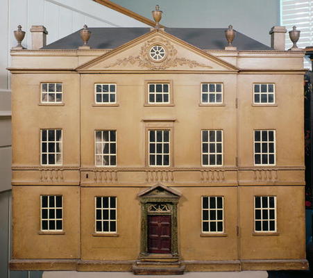 Doll's house, Neo-Classical Adam Style, c.1810 (mixed media) a English School, (19th century)