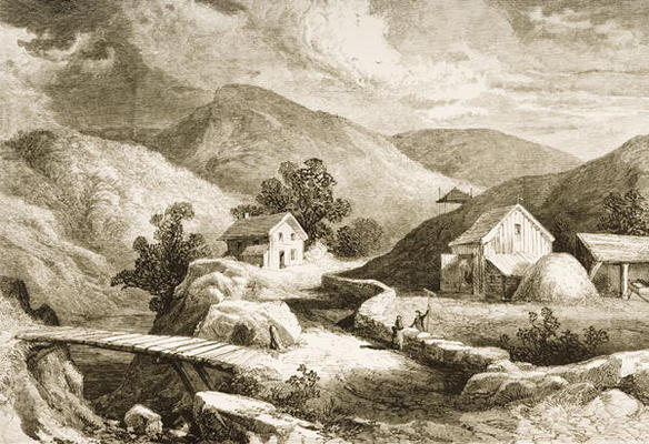 Hills of New England, c.1870, from 'American Pictures', published by The Religious Tract Society, 18 a English School, (19th century)