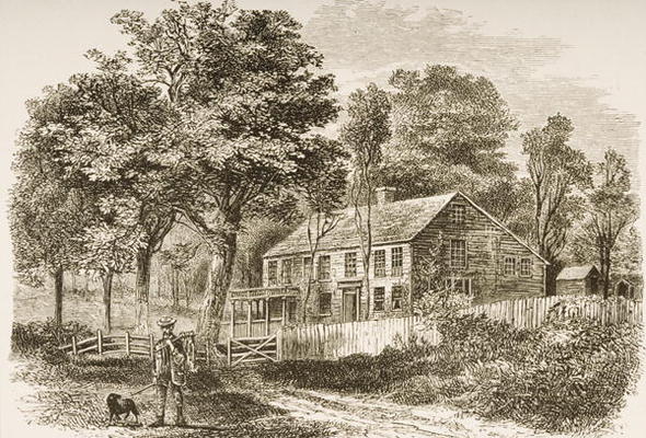 Home of the historian, William H. Prescott, Pepperill, near Boston, in c.1870, from 'American Pictur a English School, (19th century)