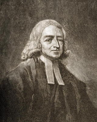 John Wesley (1703-91) (engraving) a English School, (19th century)