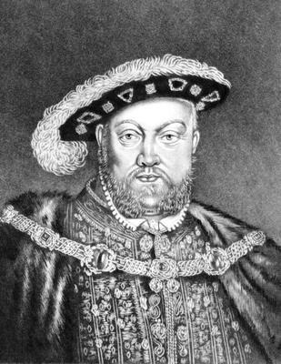 King Henry VIII (c1491-1547) illustration from 'Portraits of Characters Illustrious in British Histo a English School, (19th century)