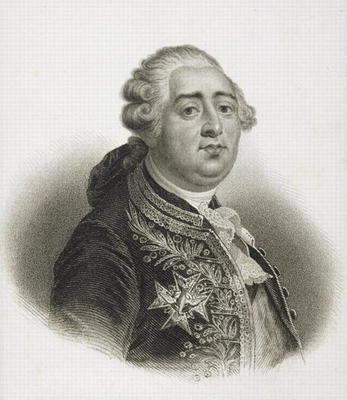 Portrait of Louis XVI (1754-93) King of France (engraving) a English School, (19th century)