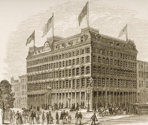 Public Ledger Building, Philadelphia, in c.1870, from 'American Pictures' published by the Religious a English School, (19th century)