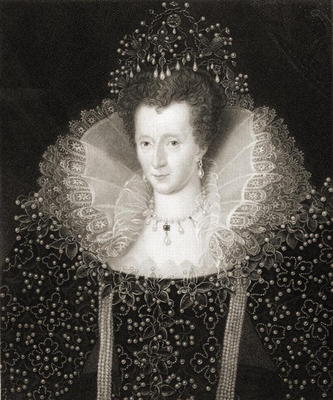 Queen Elizabeth I (1533-1603) from 'Gallery of Portraits', published in 1833 (engraving) a English School, (19th century)