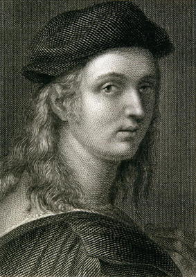 Raphael (Rafaello Sanzio) (1483-1520) (engraving) a English School, (19th century)