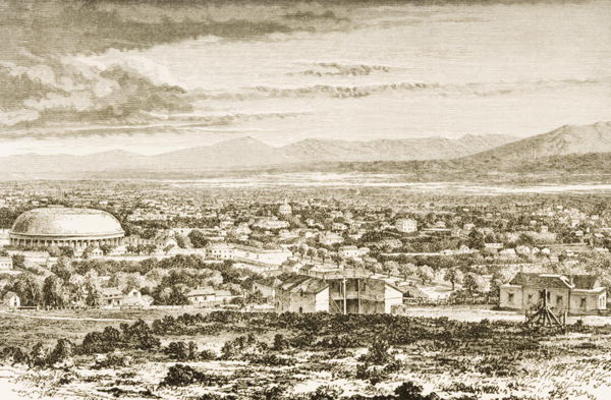 Salt Lake City in c.1870, from 'American Pictures', published by The Religious Tract Society, 1876 ( a English School, (19th century)