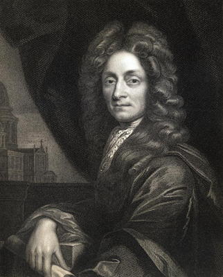 Sir Christopher Wren (1632-1723) from 'Gallery of Portraits', published in 1833 (engraving) a English School, (19th century)