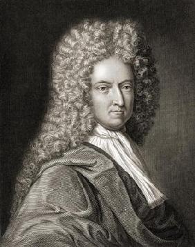 Daniel Defoe (1660-1731) from 'Gallery of Portraits', published in 1833 (engraving)