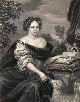 Portrait of Catherine of Braganza (1638-1705), from 'Lodge's British Portraits', 1823 (litho)
