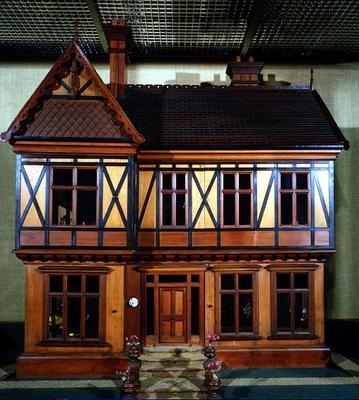 Doll's house purchased and furnished by Queen Mary, made by Ascroits of Liverpool, c.1920 (mixed med a English School, (20th century)