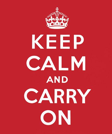 'Keep Calm and Carry On' a English School, (20th century)