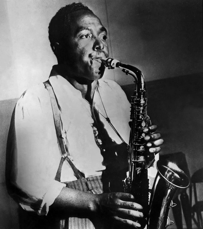 American saxophonist and jazz composer Charlie Parker a English Photographer, (20th century)