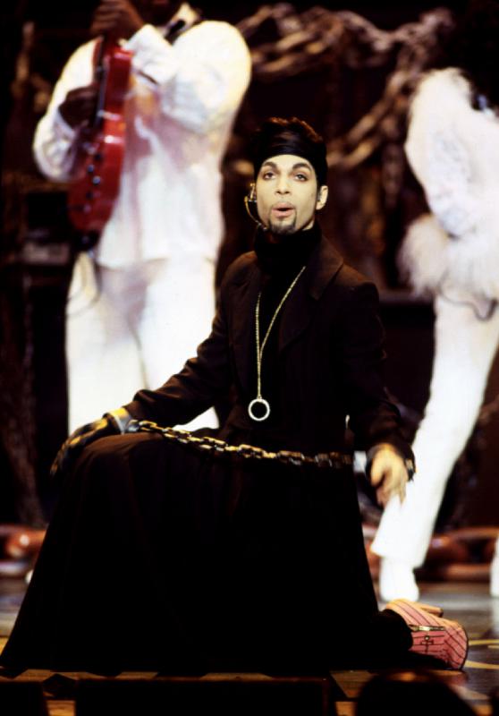American Singer Prince on stage at the NAACP Image Awards a English Photographer, (20th century)