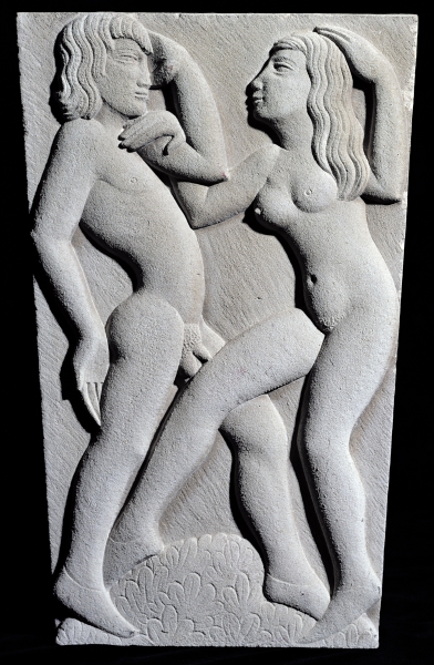 Dancing Couple (stone)  a Eric Gill