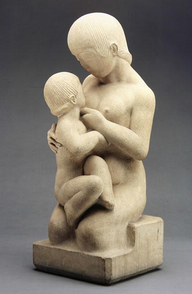 Madonna and Child, 1913 (Bath stone)  a Eric Gill