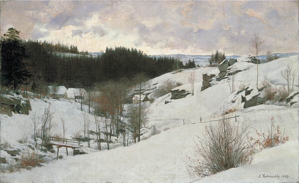 Winter in the Sudeten Mountains a Erich Kubierschky