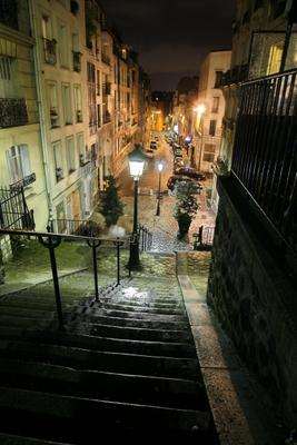 Treppen am Montmartre a Erich Teister