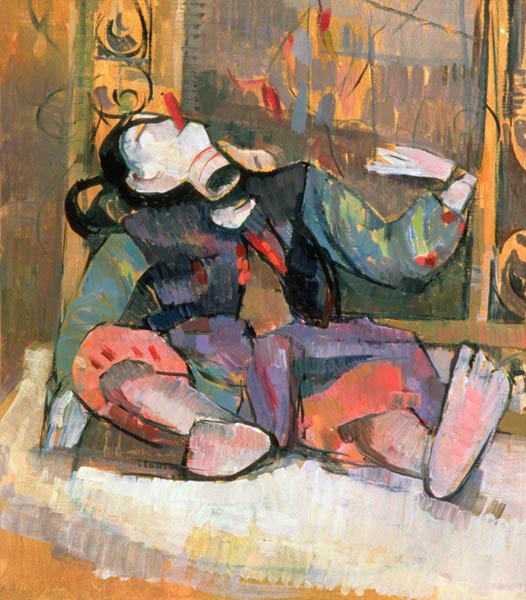 Thai Puppet With Mirror, 1989 (oil on canvas)  a Erin  Townsend