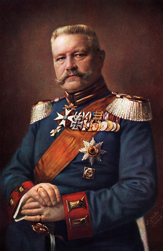 Paul von Hindenburg, 1915 (colour litho) a Ernest Bieler