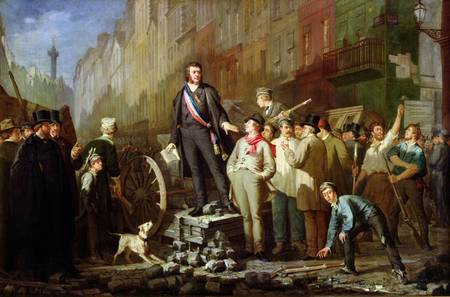 Baudin on the Barricade of Faubourg Saint-Antoine a Ernest Louis Pichio