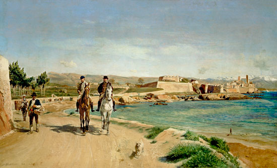 Antibes, the Horse Ride a Ernest Meissonier