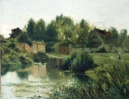 The Village Pond a Ernest Parton