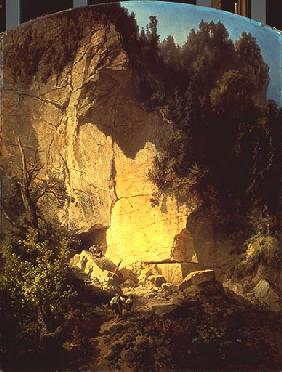 Steinbruch in der Saechsischen Schweiz