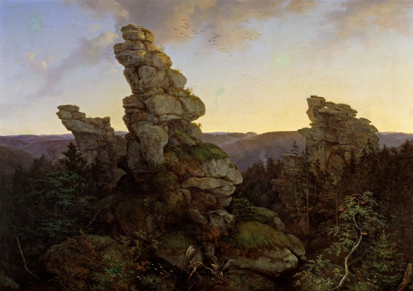 Die Greifensteine im Saechsischen Erzgebirge a Ernst Ferdinand Oehme