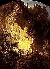 Quarry in Saxon Switzerland. a Ernst Ferdinand Oehme