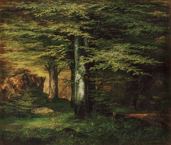 Woods inside. a Ernst Ferdinand Oehme
