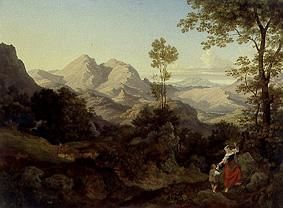 Roman mountains landscape. a Ernst Fries