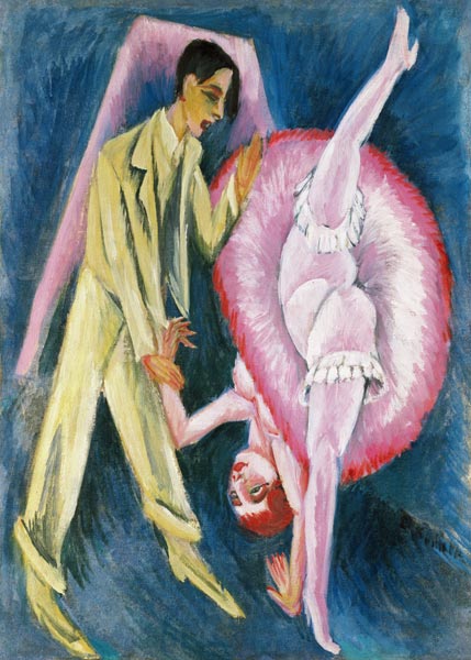 Dance couple a Ernst Ludwig Kirchner