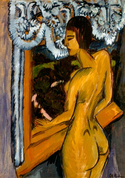 Brown act at the window a Ernst Ludwig Kirchner