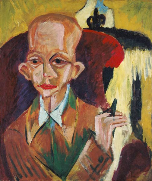 Portrait Oskar gourmet a Ernst Ludwig Kirchner