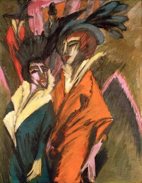 Due donne sulla strada a Ernst Ludwig Kirchner