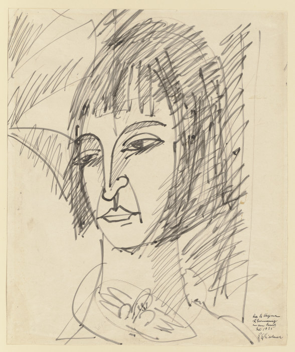 Portrait of Erna a Ernst Ludwig Kirchner