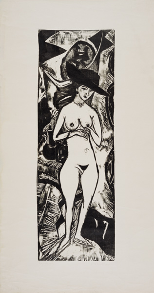 Akt mit schwarzem Hut a Ernst Ludwig Kirchner