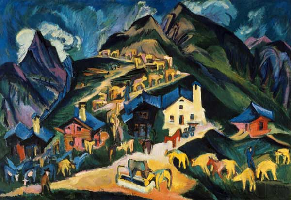 Driving the Cattle to Alpine a Ernst Ludwig Kirchner