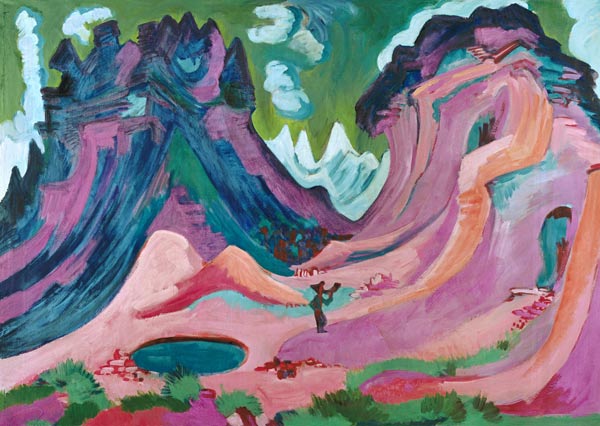 Amselfluh. a Ernst Ludwig Kirchner