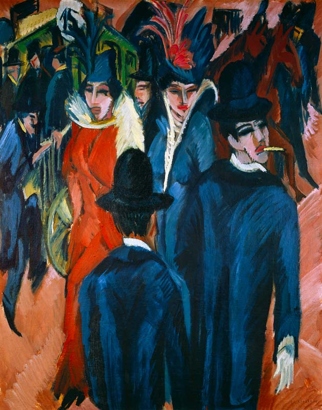 Speak street scene with a Berlin accent a Ernst Ludwig Kirchner