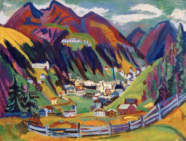 View of Davos a Ernst Ludwig Kirchner
