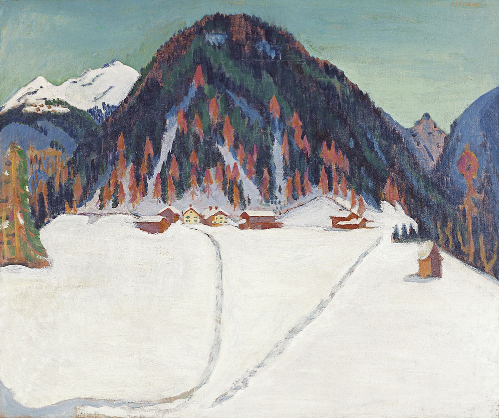 The Junkerboden under Snow a Ernst Ludwig Kirchner