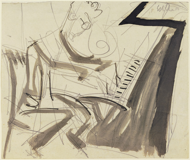 Klemperer at the piano a Ernst Ludwig Kirchner