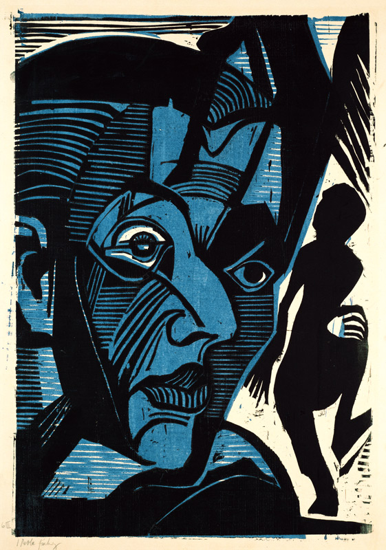 Selbstbildnis (Melancholie der Berge) a Ernst Ludwig Kirchner