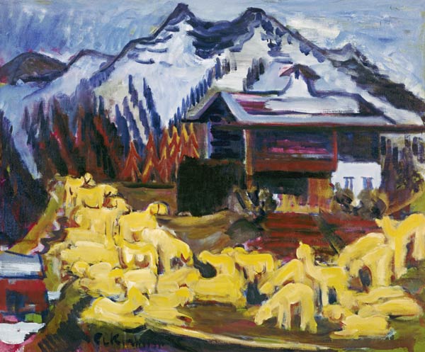 Flock of sheep a Ernst Ludwig Kirchner