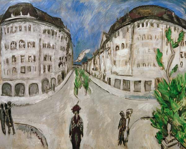 Street in city park a Ernst Ludwig Kirchner