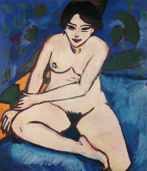 Act on a blue reason. a Ernst Ludwig Kirchner