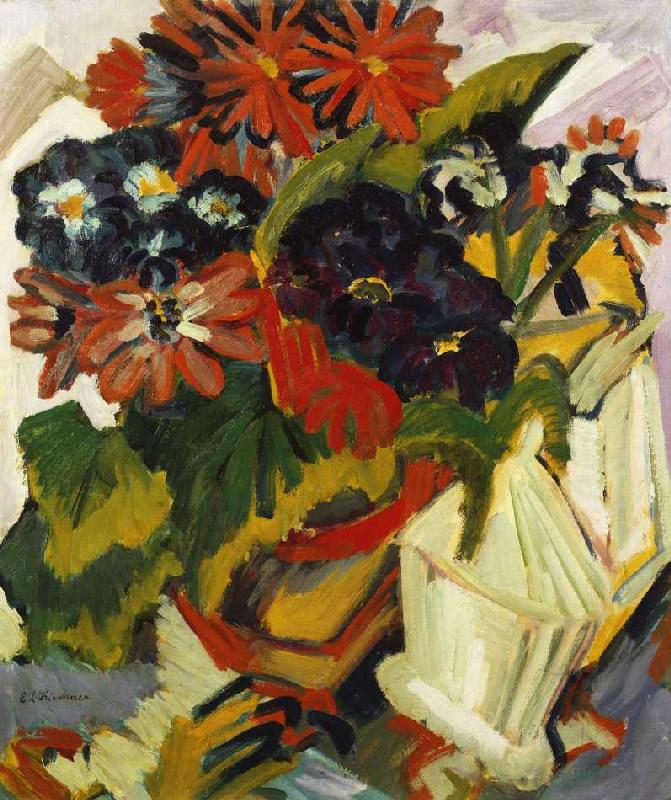 Blumentopf und Zuckerdose a Ernst Ludwig Kirchner