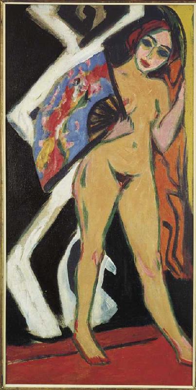 Dodo mit großem Fächer a Ernst Ludwig Kirchner