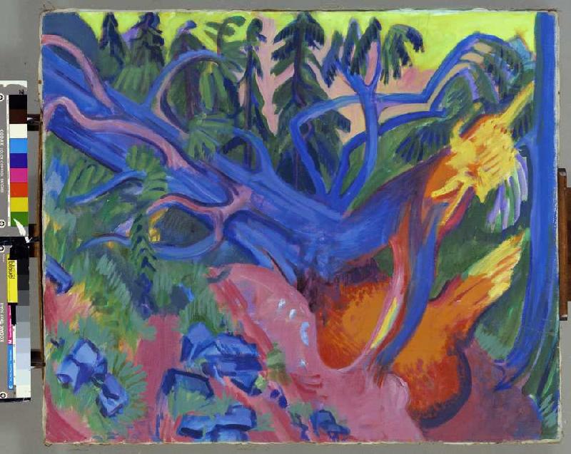 Entwurzelter Baum a Ernst Ludwig Kirchner